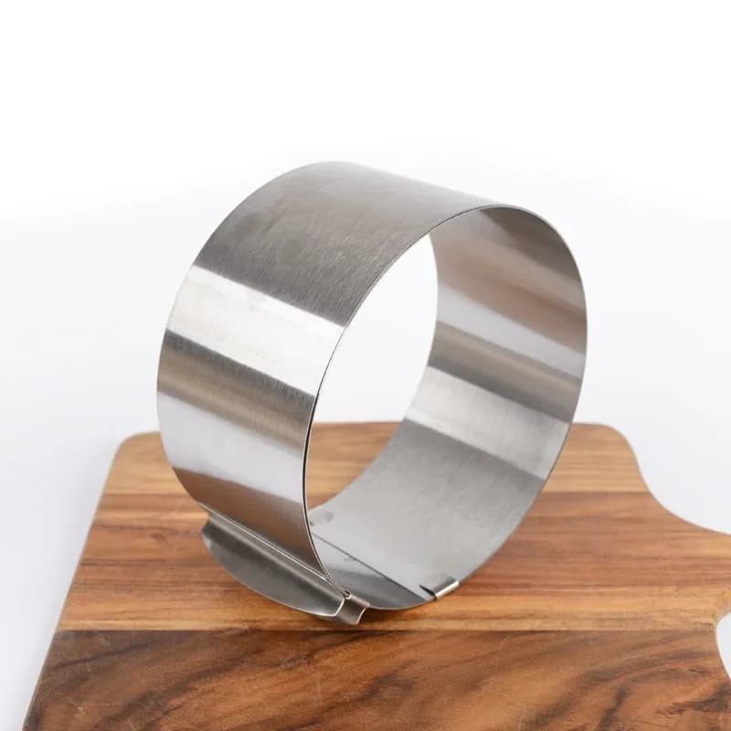 Adjustable Mousse Ring &amp; Cake Collar Surround Film Lining Ring Molds 3D Round Baking Mould Kitchen Dessert Decorating Tools