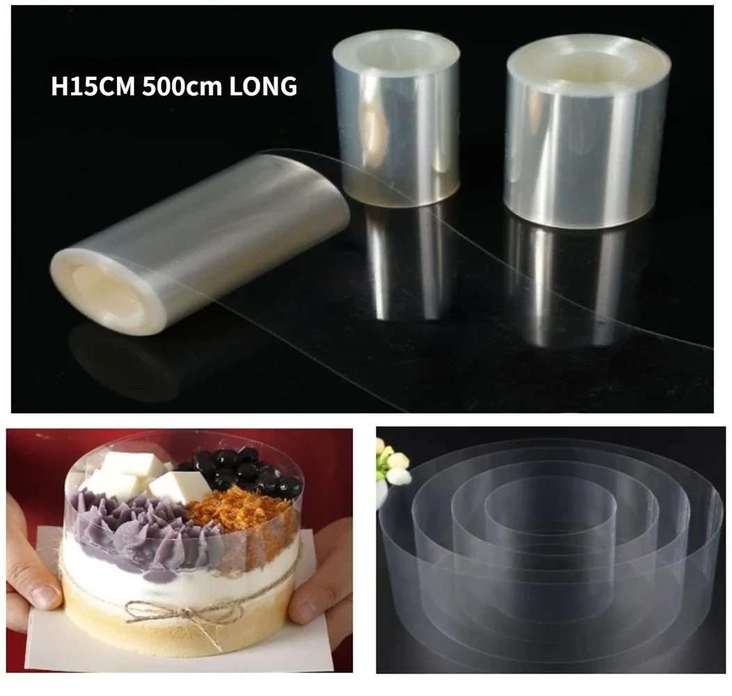 Adjustable Mousse Ring &amp; Cake Collar Surround Film Lining Ring Molds 3D Round Baking Mould Kitchen Dessert Decorating Tools