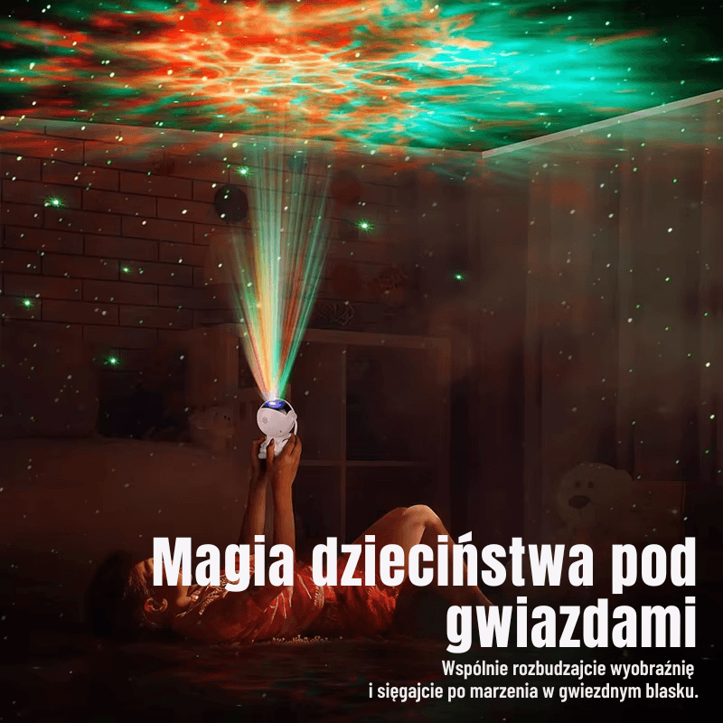 AstroMio™ – Projektor Gwiazd i Mgławic (Astronauta LED)