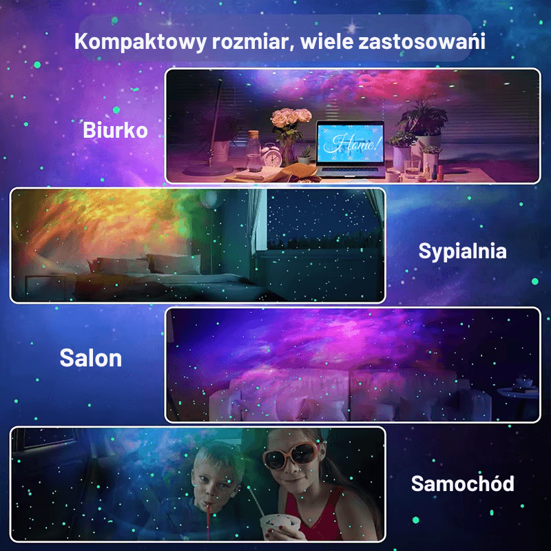 AstroMio™ – Projektor Gwiazd i Mgławic (Astronauta LED)